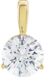 14K Yellow 1/2 CT Lab-Grown Diamond Pendant 