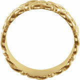14K Yellow Gold 6 mm Celtic-Inspired Band Size 7