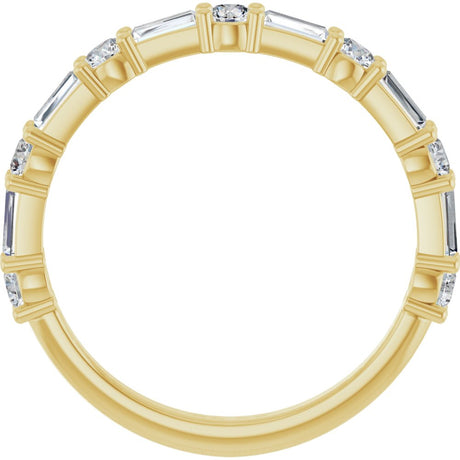 14K Yellow 3/4 CTW Lab-Grown Diamond  Anniversary Band