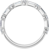 Platinum 3/4 CTW Natural Diamond Anniversary Band
