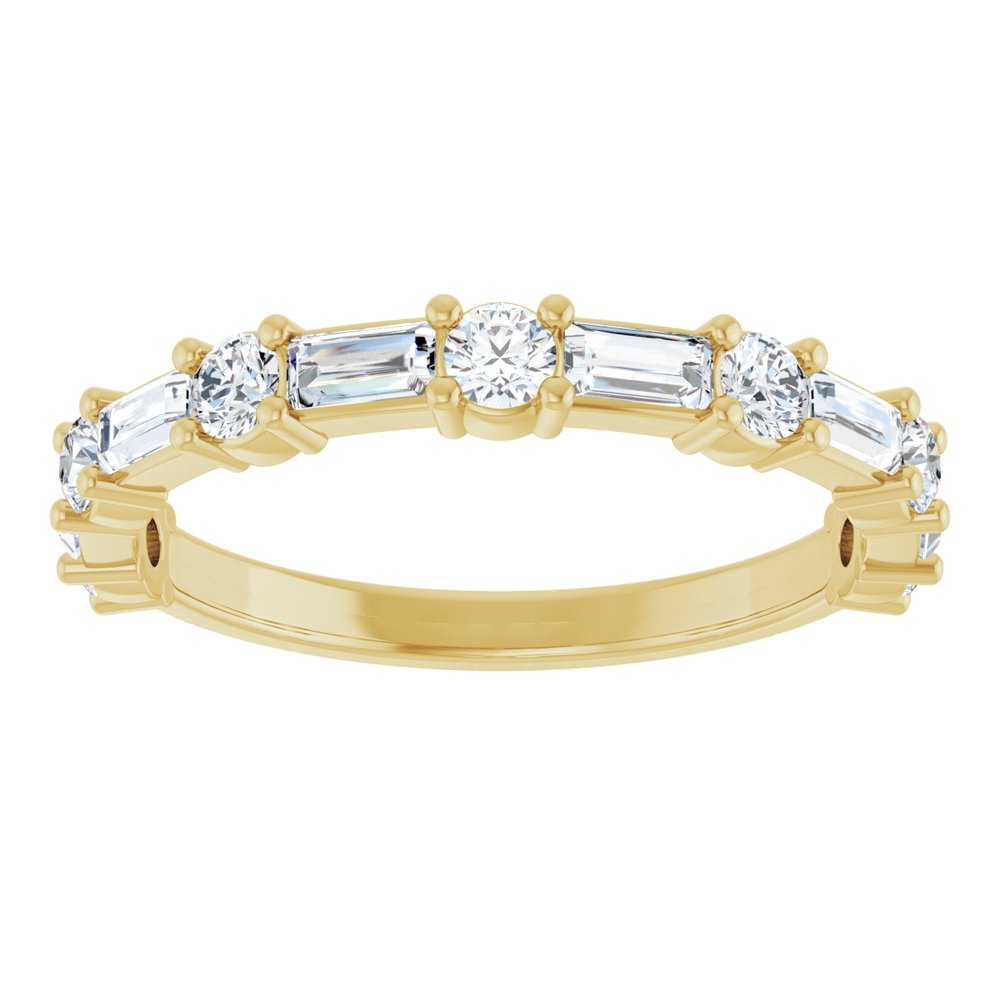 14K Yellow 3/4 CTW Natural Diamond Anniversary Band