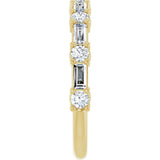 14K Yellow 3/4 CTW Natural Diamond Anniversary Band
