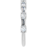 14K White 3/4 CTW Lab-Grown Diamond  Anniversary Band