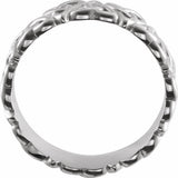 Sterling Silver 6 mm Celtic-Inspired Band Size 9