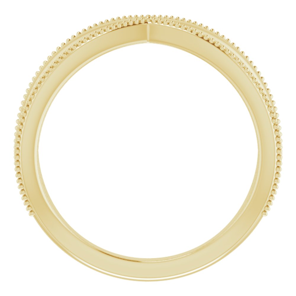 14K Yellow Contour Band