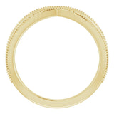 14K Yellow Contour Band