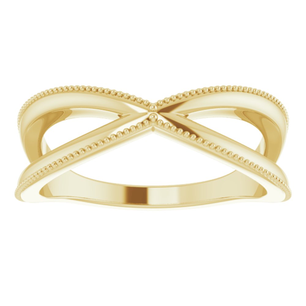 14K Yellow Contour Band