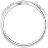 14K White 1/10 CTW Natural Diamond Anniversary Band