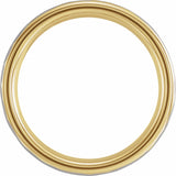 18K Yellow Gold PVD Tungsten 6 mm Flat Hammered Band