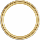 18K Yellow Gold PVD Tungsten 6 mm Comfort-Fit Flat Band Size 7
