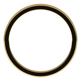 14K Yellow Gold 2 mm Milgrain Flat Band Size 9.5