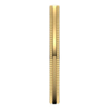 14K Yellow Gold 2 mm Milgrain Flat Band Size 6