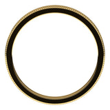 14K Yellow 2.5 mm Milgrain Flat Band Size 5.5
