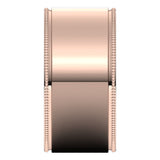 14K Rose Gold 10 mm Milgrain Flat Band Size 11