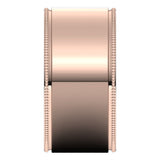14K Rose Gold 10 mm Milgrain Flat Band Size 11