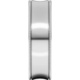 Sterling Silver 6 mm Milgrain Concave Comfort-Fit Band Size 11