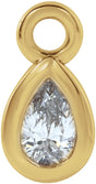 14K Yellow .05 CT Lab-Grown Diamond Dangle