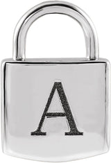 Sterling Silver Engravable Lock Pendant