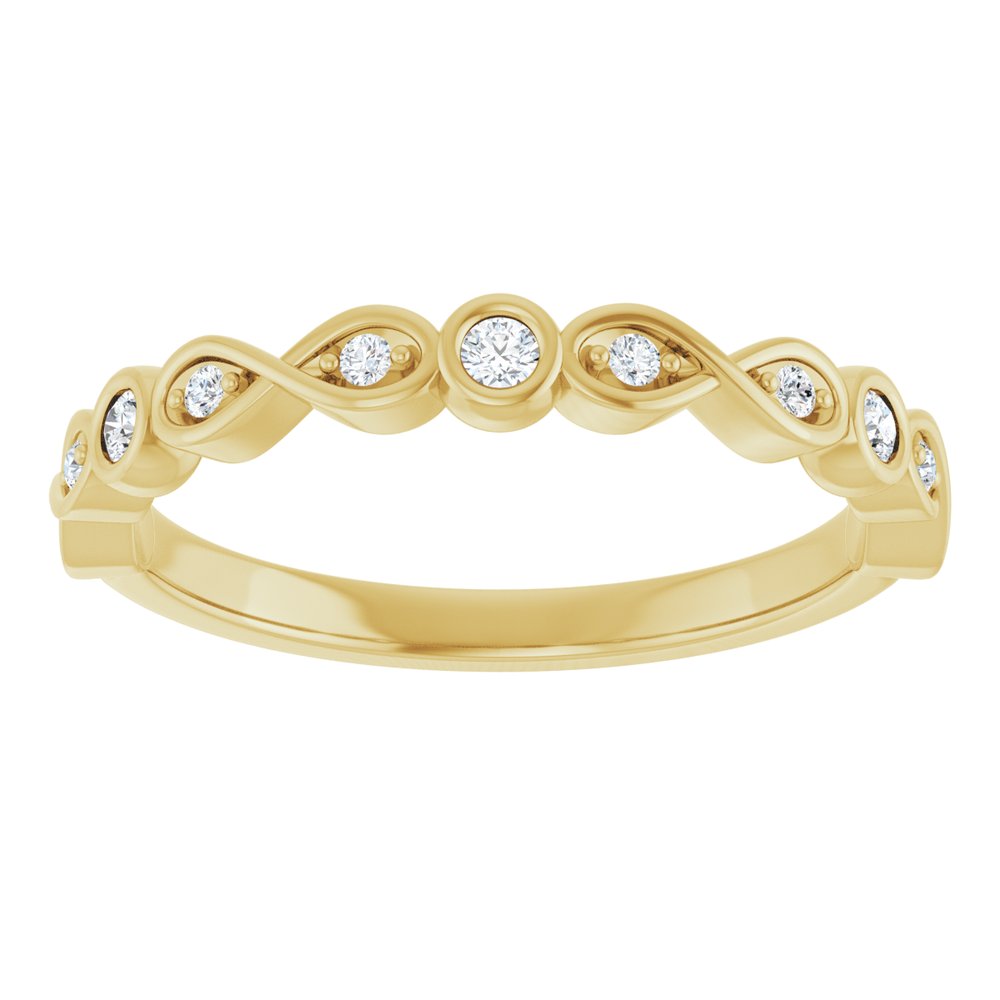 14K Yellow 1/8 CTW Lab-Grown Diamond  Anniversary Band