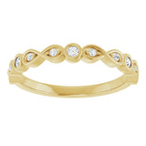 14K Yellow 1/8 CTW Lab-Grown Diamond  Anniversary Band