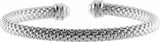 Sterling Silver Raspberry Cuff 7 1/2" Bracelet