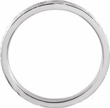 14K White Gold 2 mm Hand-Engraved Band Size 7