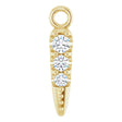 14K Yellow .04 CTW Natural Diamond Spike Dangle