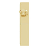 14K Yellow .06 CT Natural Diamond Honeycomb Necklace Center