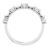 14K White 1 CTW Lab-Grown Diamond Anniversary Band