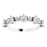 14K White 1 CTW Lab-Grown Diamond Anniversary Band