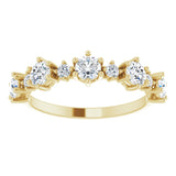 14K Yellow 1 CTW Lab-Grown Diamond Anniversary Band