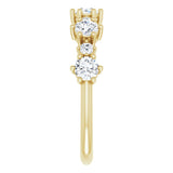 14K Yellow 1 CTW Lab-Grown Diamond Anniversary Band