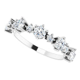 14K White 1 CTW Lab-Grown Diamond Anniversary Band