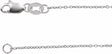 14K White Gold 1 mm Diamond-Cut Cable 18" Chain