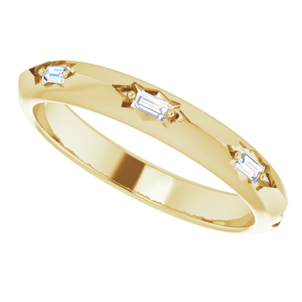 14K Yellow 1/5 CTW Natural Diamond Eternity Band