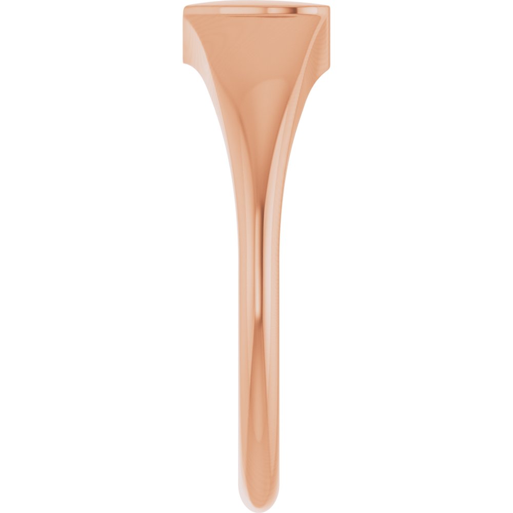 14K Rose Gold Heart Signet Ring