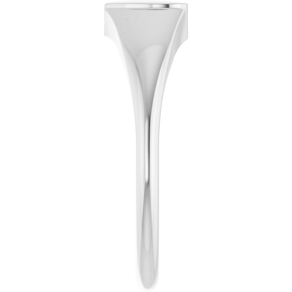 Sterling Silver Heart Signet Ring