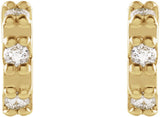 14K Yellow .04 CTW Natural Diamond Earrings