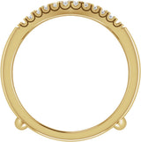 14K Yellow Gold 1/4 CTW Natural Diamond Ring Guard
