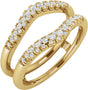 14K Yellow Gold 1/4 CTW Natural Diamond Ring Guard