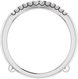 14K White Gold 1 CTW Lab-Grown Diamond Ring Guard