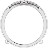 14K White 1 CTW Lab-Grown Diamond Ring Guard