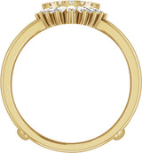 14K Yellow Gold 1/2 CTW Natural Diamond Ring Guard