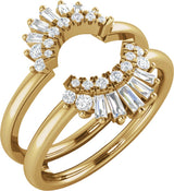 14K Yellow Gold 1/2 CTW Natural Diamond Ring Guard