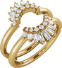 14K Yellow Gold 1/2 CTW Natural Diamond Ring Guard