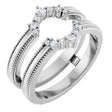 Platinum 1/6 CTW Lab-Grown Diamond Ring Guard