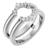 14K White Gold 1/6 CTW Lab-Grown Diamond Ring Guard