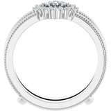 14K White 1/6 CTW Lab-Grown Diamond Ring Guard