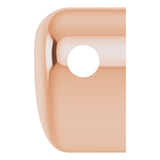 14K Rose Puffed Heart Pendant