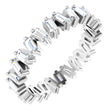 Platinum 7/8 CTW Natural Diamond Eternity Band Size 6